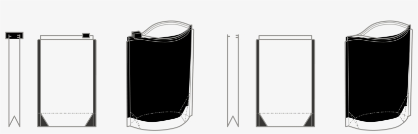 Pouch Zipper Application Diagram - Zipper, transparent png #5407289