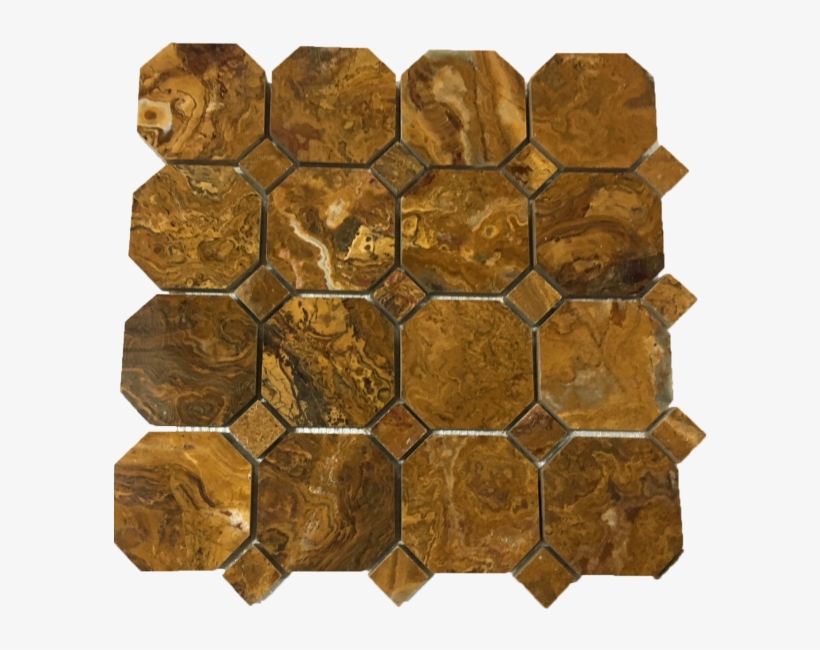 Multi Brown Onyx Octagon With Multi Brown Dot, transparent png #5407395