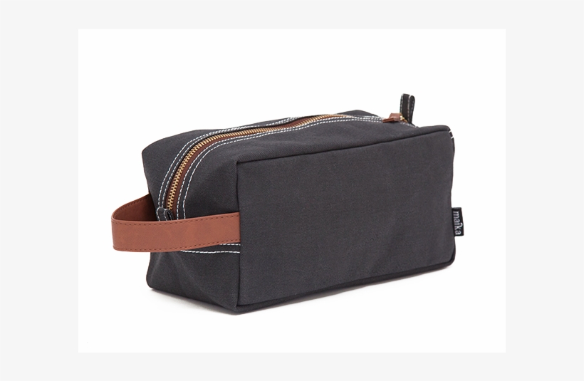 Dopp Travel Case - Maika Dopp Canvas Travel Case (waxed Black), transparent png #5407734