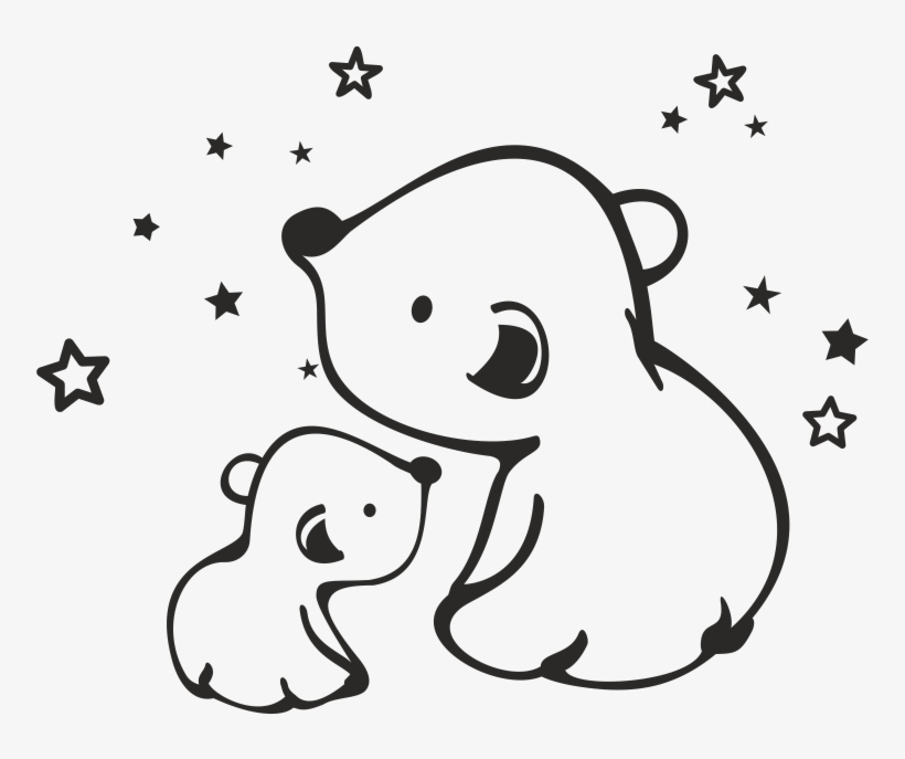 Osos Y Estrellas - Drawing, transparent png #5409842