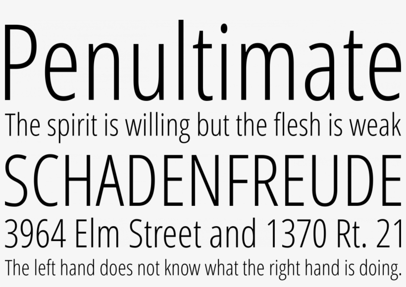 Open Sans Condensed Font Phrases, transparent png #5411567