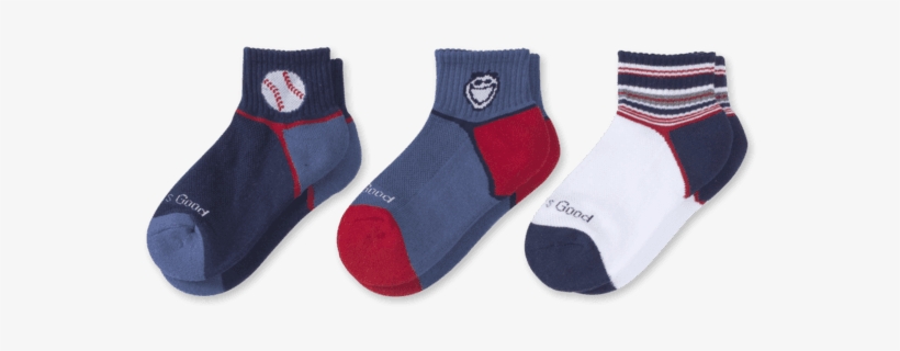 3-pack Boys Jake & Baseball Quarter Socks, transparent png #5412493