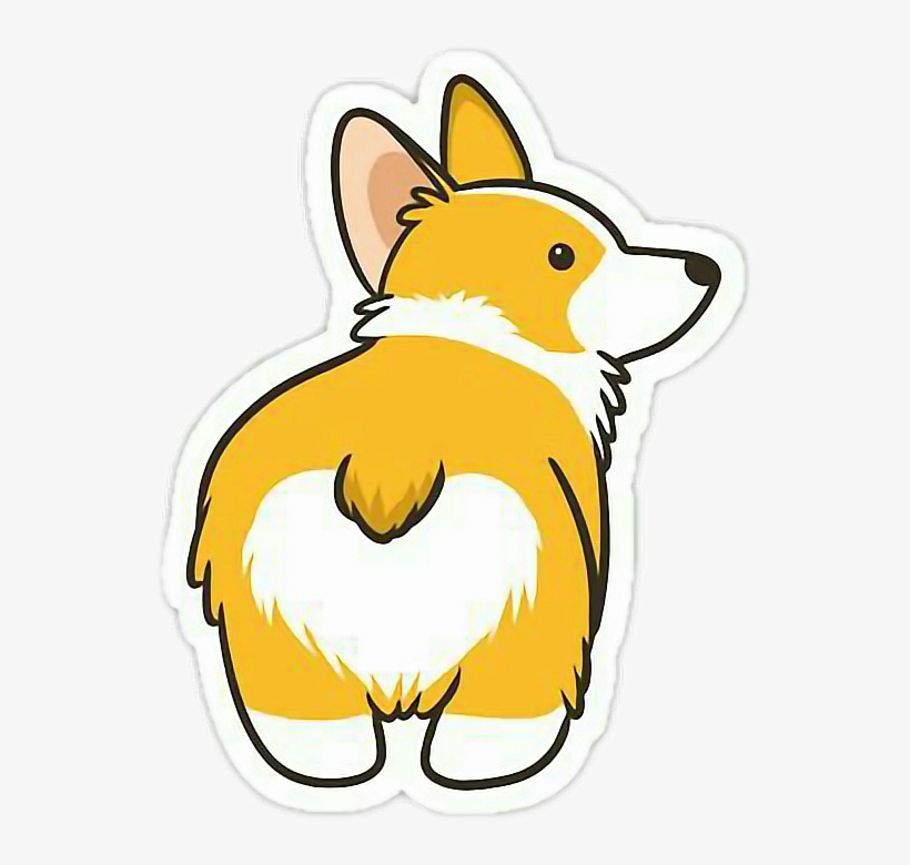 Stickers Tumblr Cute Dog Yellow Yellowdog Png Yellow - Corgi Iphone Se Cases, transparent png #5413793