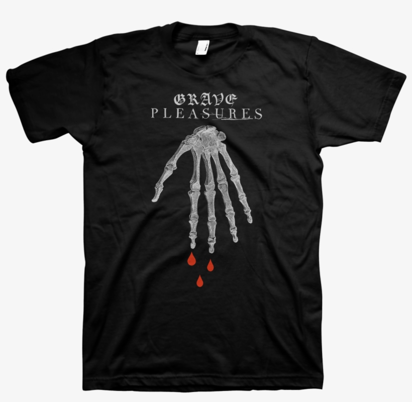 Grave Pleasures "skeleton Hand" Black - Birds In Row T Shirt, transparent png #5414231