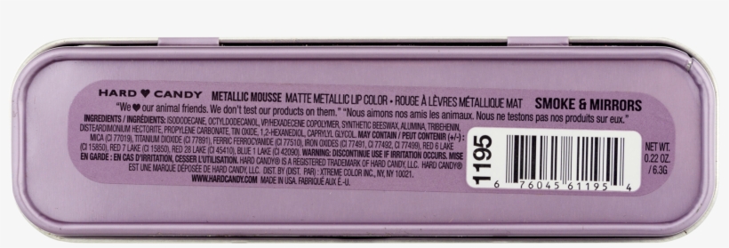 Hard Candy Metallic Mousse Velvet Matte Lip Tin, 1196 - Mobile Phone, transparent png #5414828