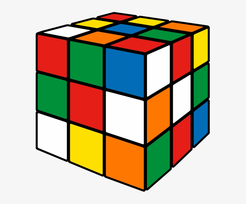 Clip Black And White Stock Rubik S Mix Icon Svg Public - Rubix Cube Icon Png, transparent png #5415925