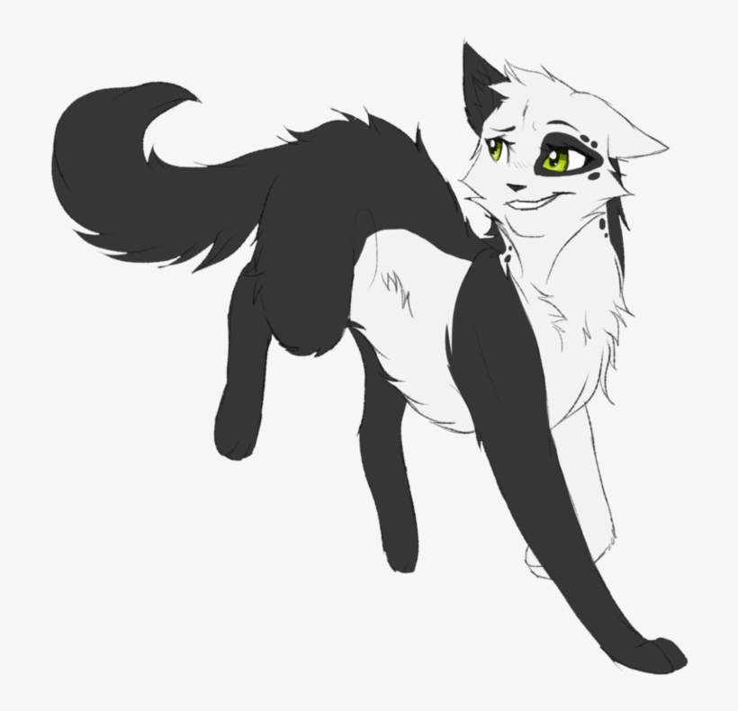 Deviantart Riverspirit456 Black And White Cat, transparent png #5415991