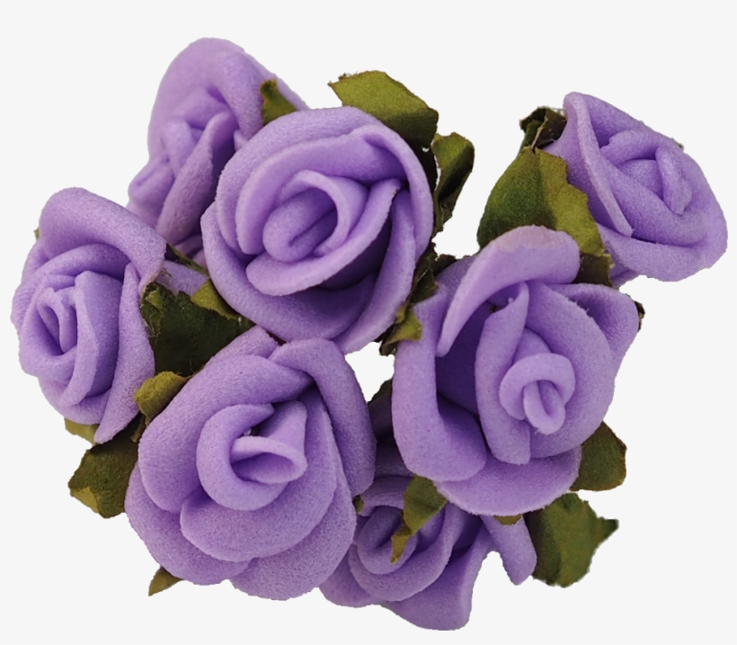 Purple Rose Lavender Flower - Violet Rose Png, transparent png #5416384
