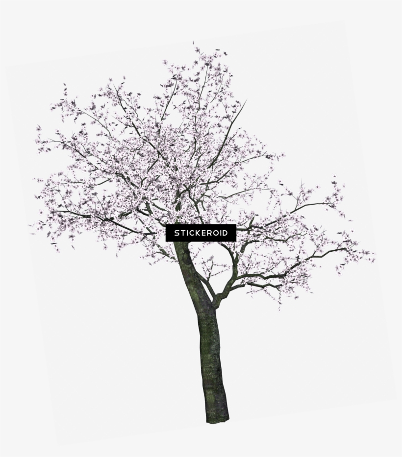 Japanese Goblin Emoji - White Flowers Tree Png, transparent png #5417522