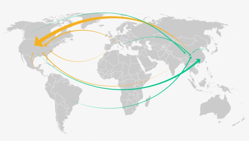 Top Suppliers Of Hides And Leather To China - Silver Scratch Off Places World Map - 31.5" X 23.6", transparent png #5417876