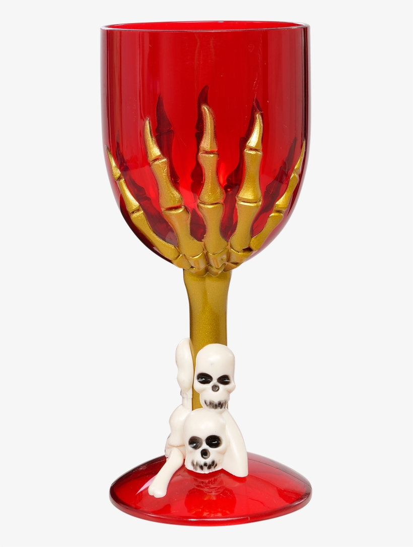 Spooky Halloween Glass 2 Asst, Gold, Large - Red, transparent png #5418660