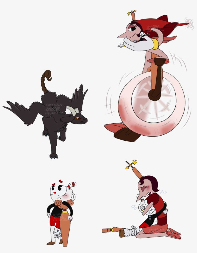 I Did These Last Year But Have Some Cuphead Au Doodles - Dose, transparent png #5418930