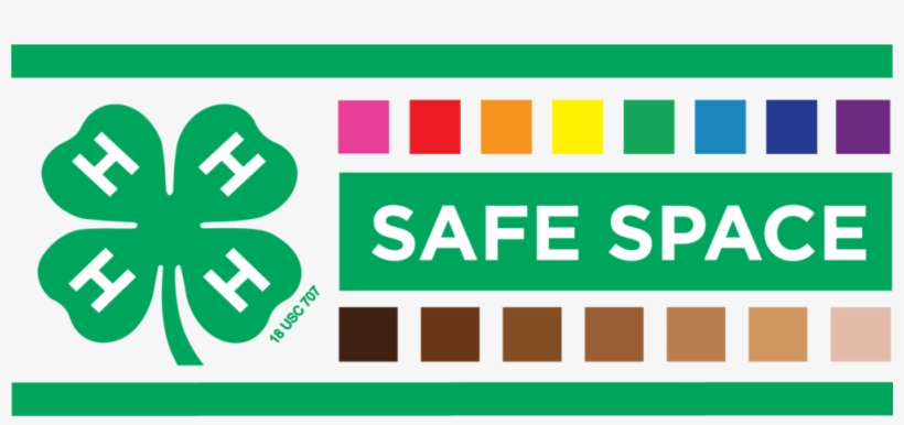 Nys 4 H Safe Space Logo Official Final - 4 H Clover, transparent png #5421294