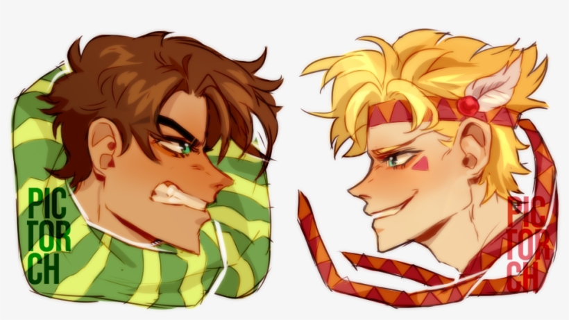 [fanart] Matching Icons For A Friend And - Jojo's Bizarre Adventure Matching Icons, transparent png #5422244
