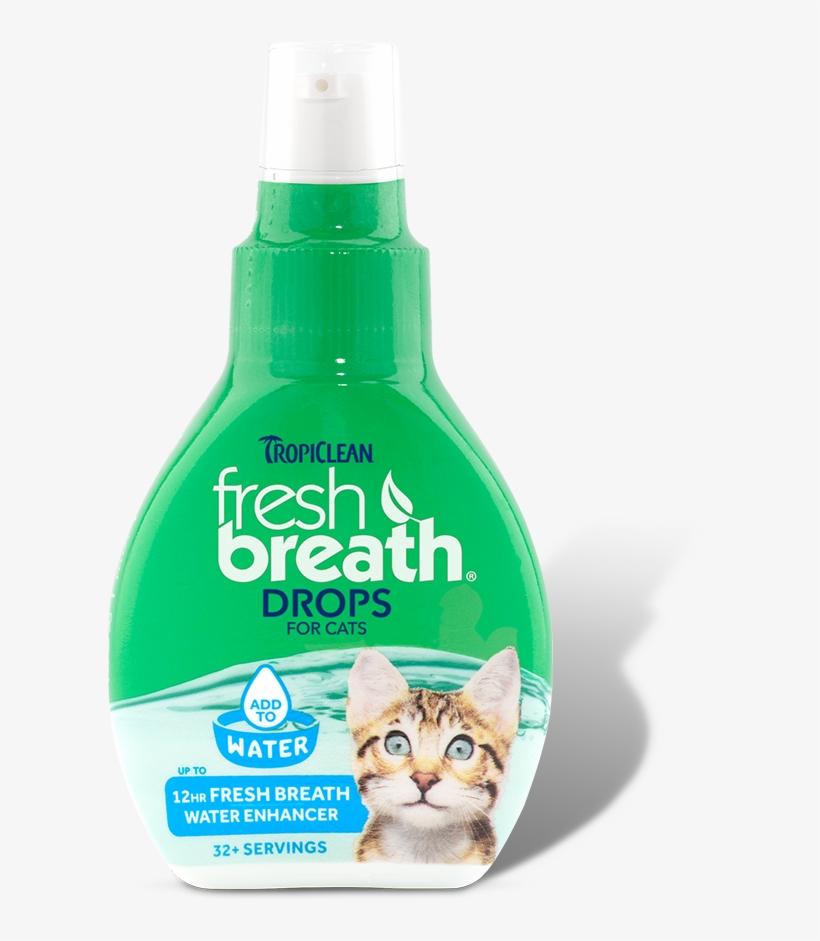 Fresh Breath By Tropiclean Drops For Cats - Tropiclean Fresh Breath Drops, transparent png #5422661