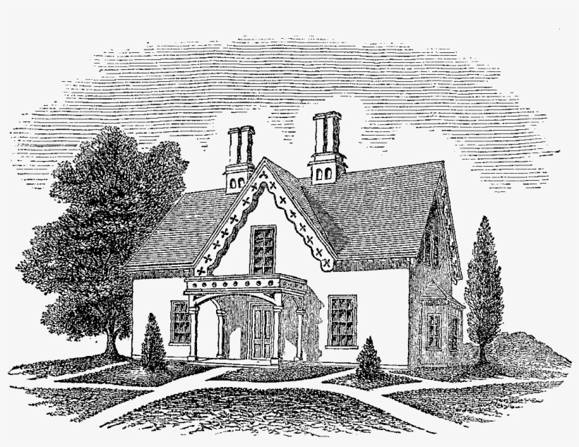 House Graphic - House With Chimney Design, transparent png #5423030