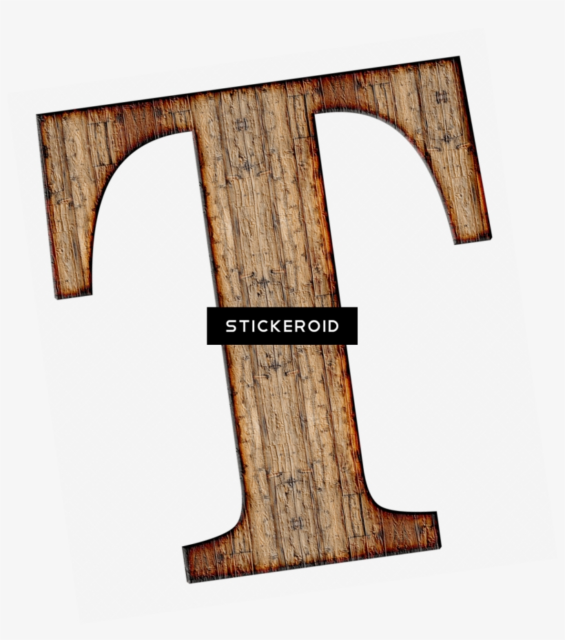 Wooden Capital Letter T - T: Blank Lined Monogram Notebook - 6x9, transparent png #5423998