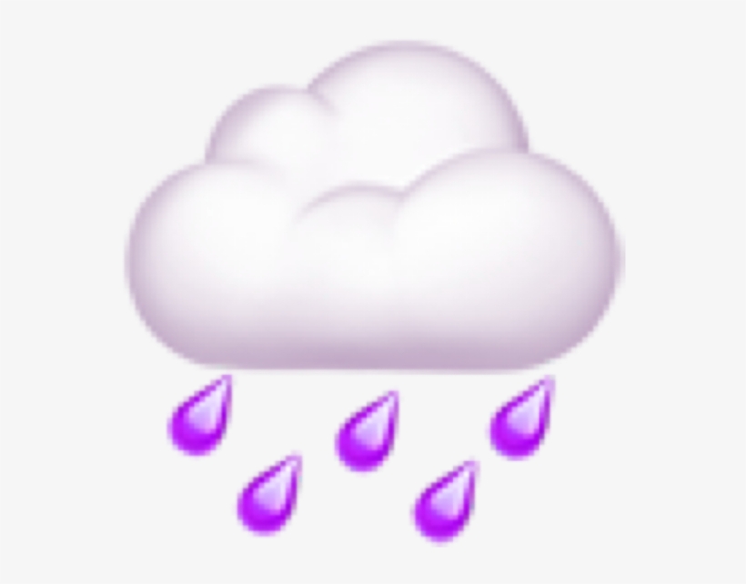 Emoji Iphoneemoji Clouds Cloud Cloudemoji Rain Freetoed - Mitsubishi Pajero, transparent png #5424526