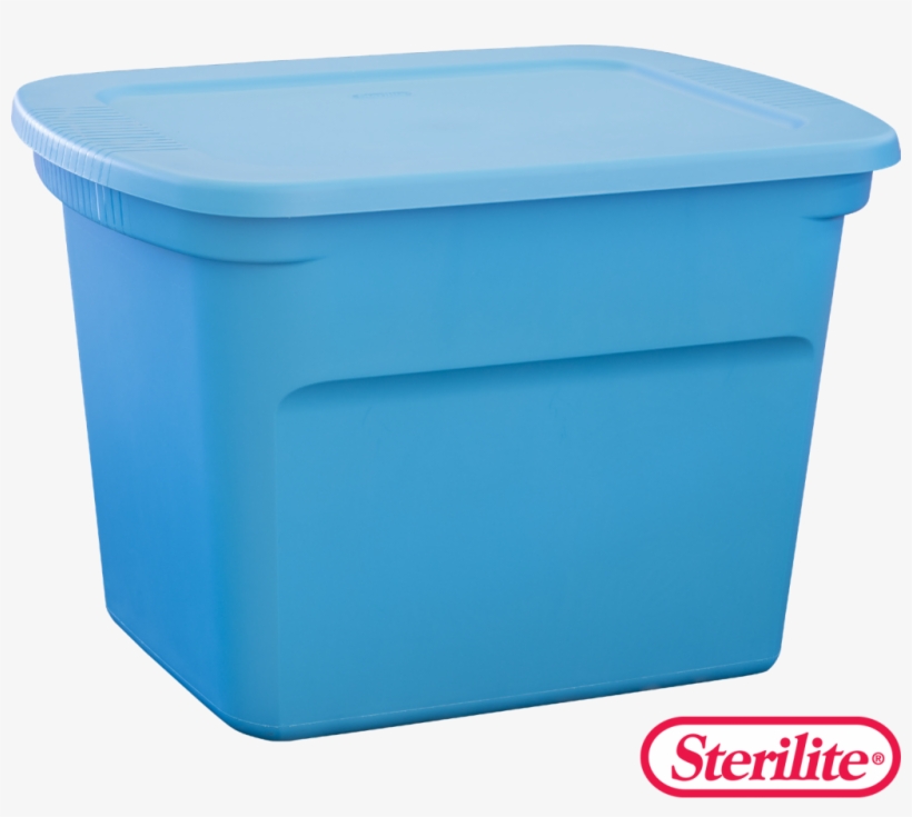 Image - Sterilite 18038612 Small Clear Flip Top Storage Box, transparent png #5425241