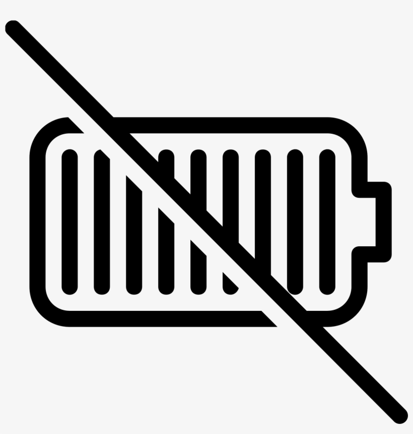 No Battery Icon - No Credit Card Icon, transparent png #5425436