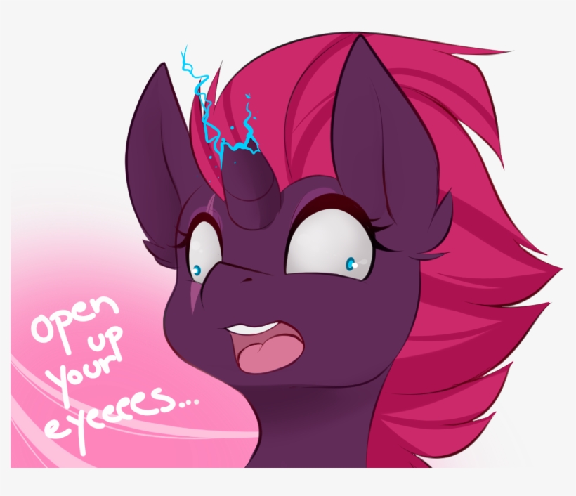 Teranen, Broken Horn, Bust, Colored Pupils, Derp, Dialogue, - Tempest Shadow, transparent png #5425860