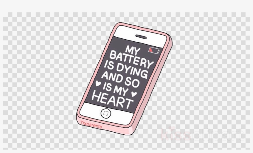 Iphone Tumblr Png Clipart Feature Phone Smartphone - Draw A Cute Iphone, transparent png #5425920