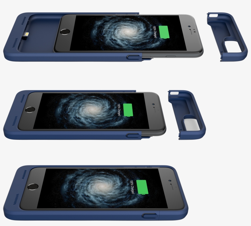 5000mah Qi Compatible Battery Case For Iphone 7 Plus - Apple Iphone 8, transparent png #5426677