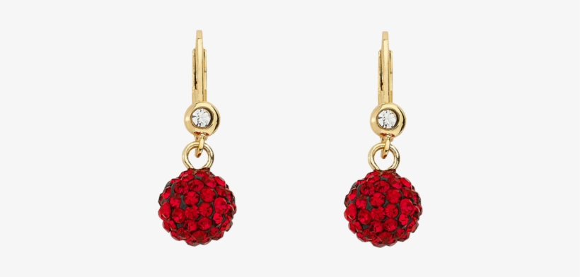 Molly Glitz 14k Gold Overlay Children's Crystal Ball - Earrings, transparent png #5426778