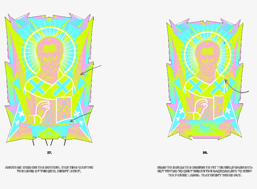 Nicolas Neon Icon T-shirt Print Evolution Stage 19 - T-shirt, transparent png #5427200