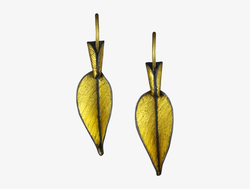 Dangling Earrings, Made With Oxidized Silver, 24 Karat - Earrings, transparent png #5427821