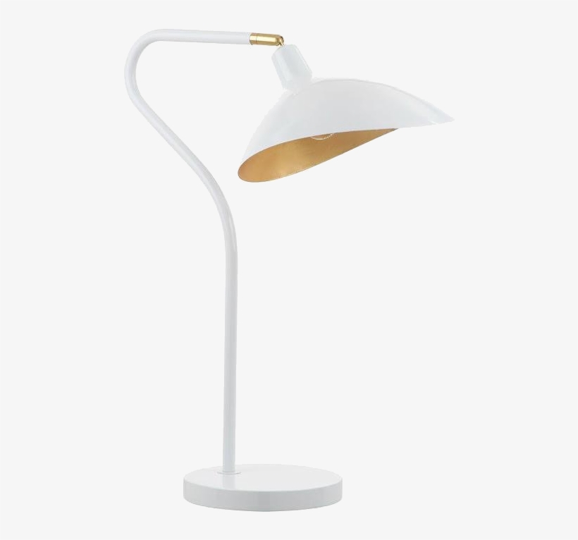 Gold White Modern Task Lamp - Gold, transparent png #5428484