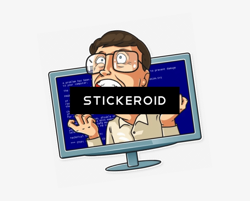 No Way Bill Gates Impossible Wrong Issue Stress Shocked - Bill Gates, transparent png #5428613