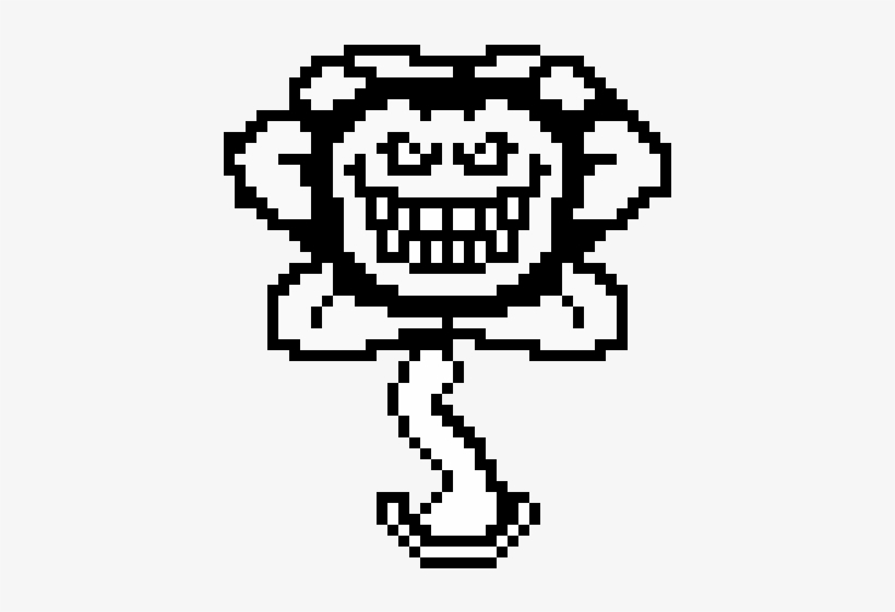 Evil Flowey - Flowey Smirk, transparent png #5430128