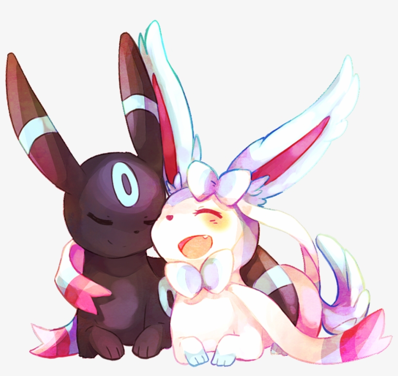 °˖✧◝ ◜✧˖° - Shiny Sylveon And Shiny Umbreon, transparent png #5430568