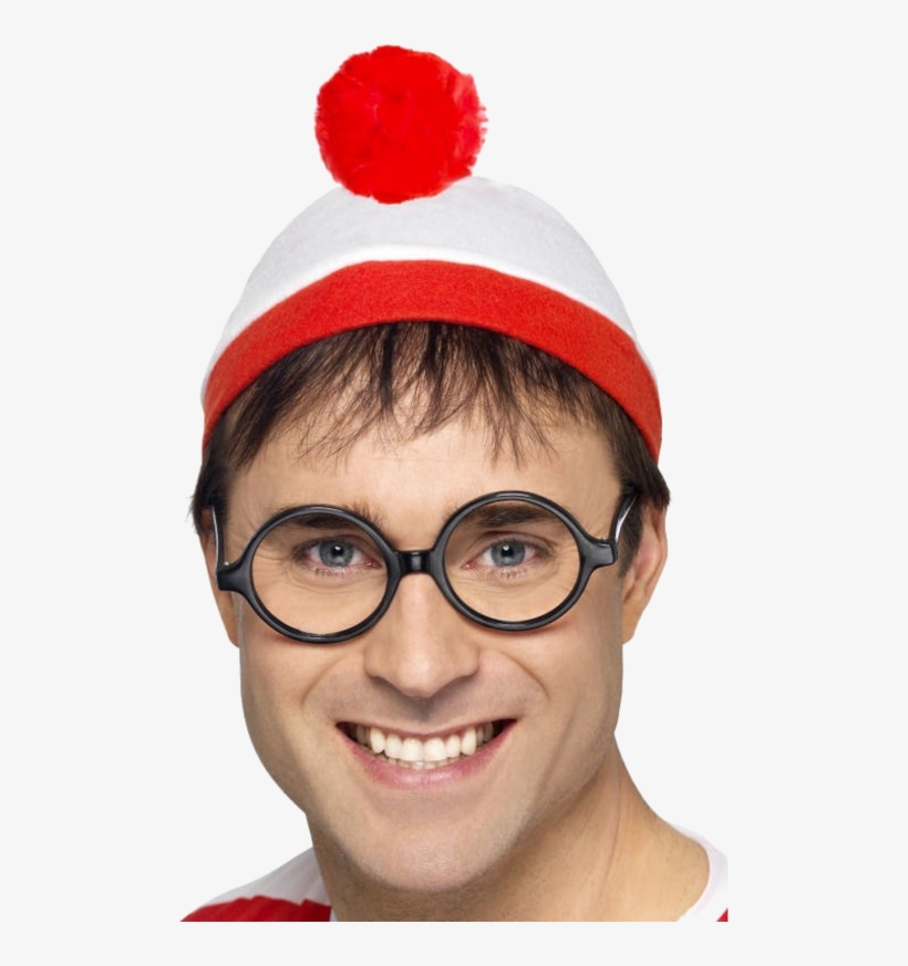 Where's Wally Hat & Glasses - Where's Wally? Kit, transparent png #5430624