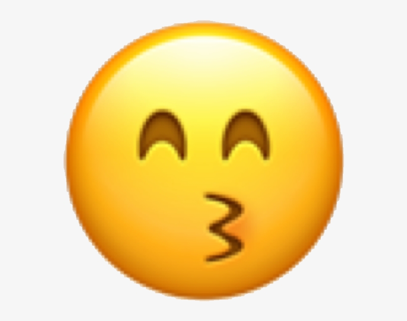 Emoji Emojicon Emote Face Emojiface Kiss Kissie Kissy - Emoji, transparent png #5430854