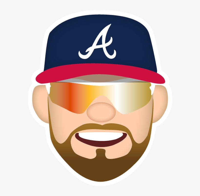 Never Miss A Moment - Atlanta Braves Logo Black, transparent png #5430994