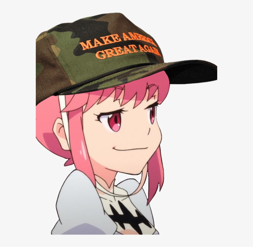 Maga President Trump Anime Klk - Kill La Kill Nonon Smug, transparent png #5431209