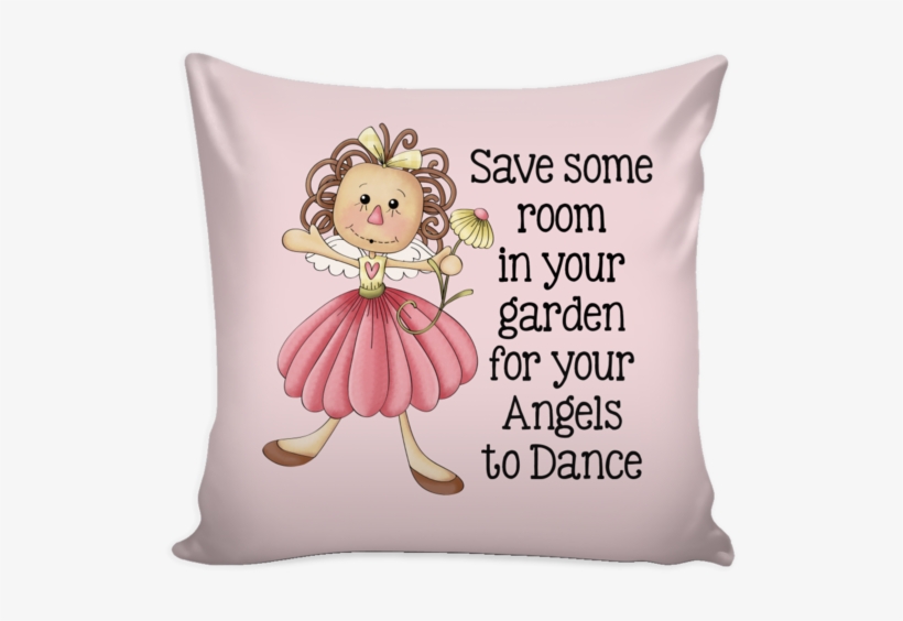 Garden Angels Country Tole Design 16" Square Pillow - Throw Pillow, transparent png #5431315
