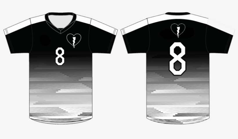 Team Black Heart Soccer Five Star Jersey, transparent png #5433739