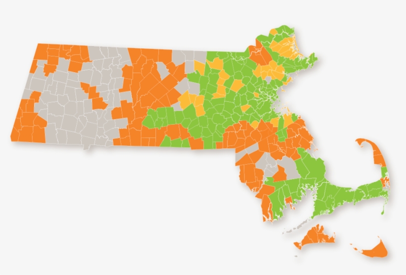 Ambit Energy Massachusetts - Massachusetts Political Map 2016, transparent png #5435186