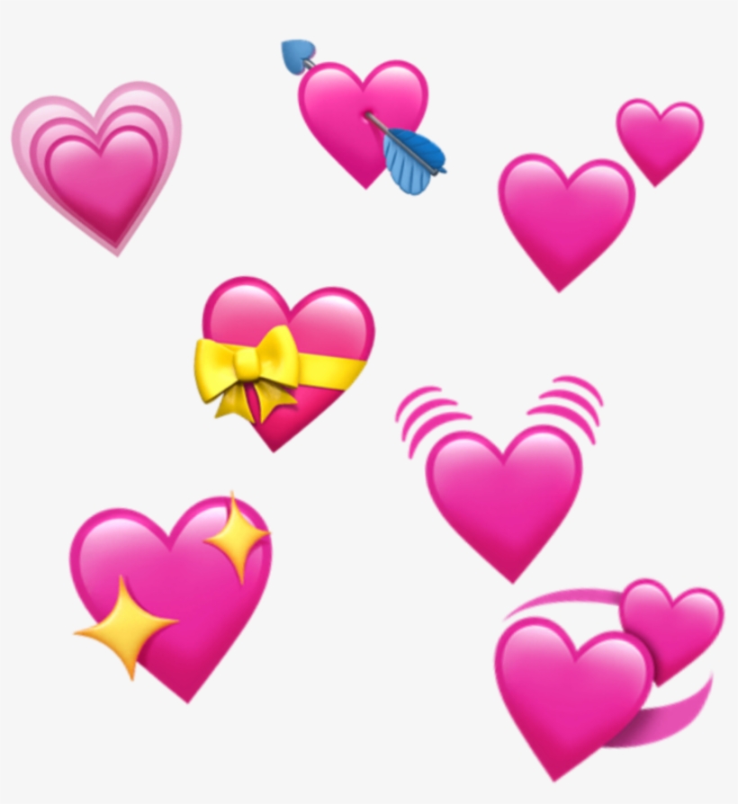 Freetoedit Edit Emoji Apple Ios Iphone Heart Spreadlove - Read From Charger Hole, transparent png #5436673