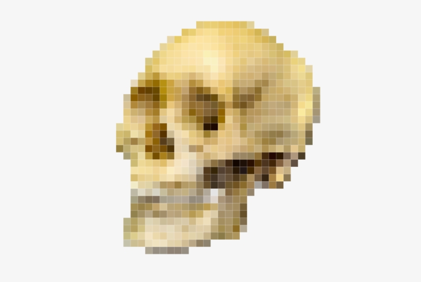 Skull Pixel - Poor Yorick Laundry Bag, transparent png #5436979