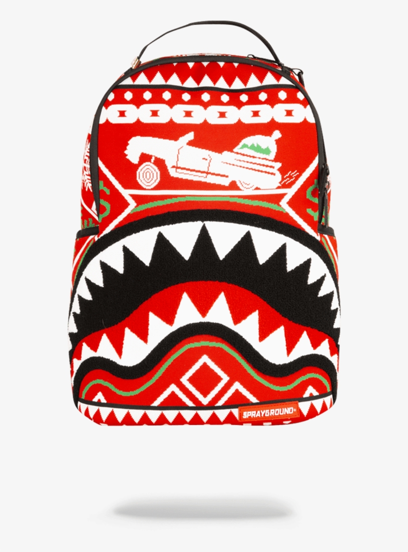 Ugly Sweater Shark - Sprayground Shark Backpack Japan, transparent png #5437132
