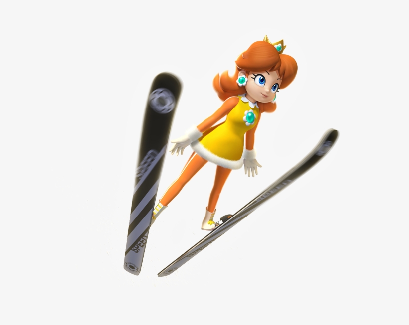Mario & Sonic Sochi 2014 - Princess Daisy Mario And Sonic Winter Games, transparent png #5437949