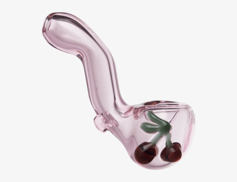 Handblown Glass Sherlock Pipe With Cherry - Tobacco Pipe, transparent png #5439057