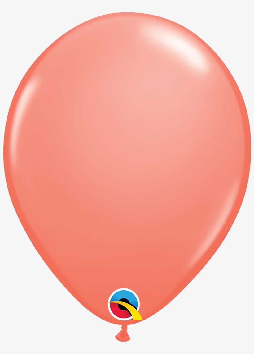 The Qualatex® Coral Latex Balloon Is A Perfect Match - 9 Inch Rose Latex Balloons, transparent png #5439382