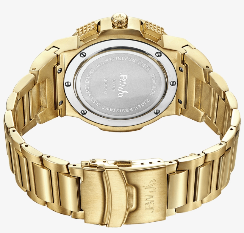 Jbw Saxon Jb 6101 J Gold Gold Diamond - Jbw Jb-6101-j Watch Online - Discountshop.com, transparent png #5440734