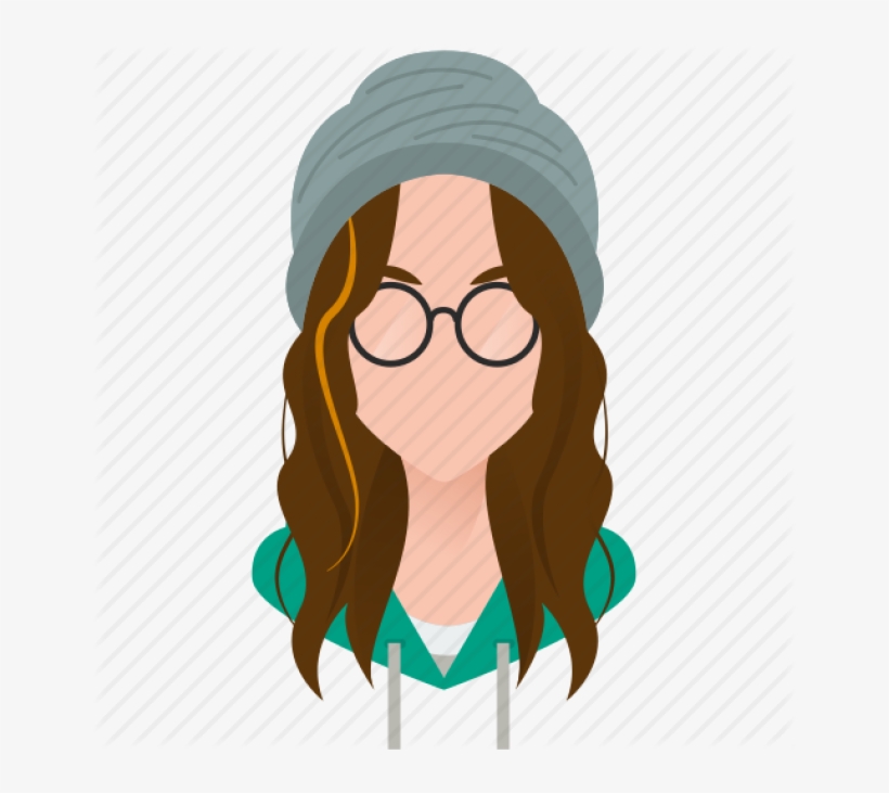 Girl With Glasses Icon, transparent png #5441008