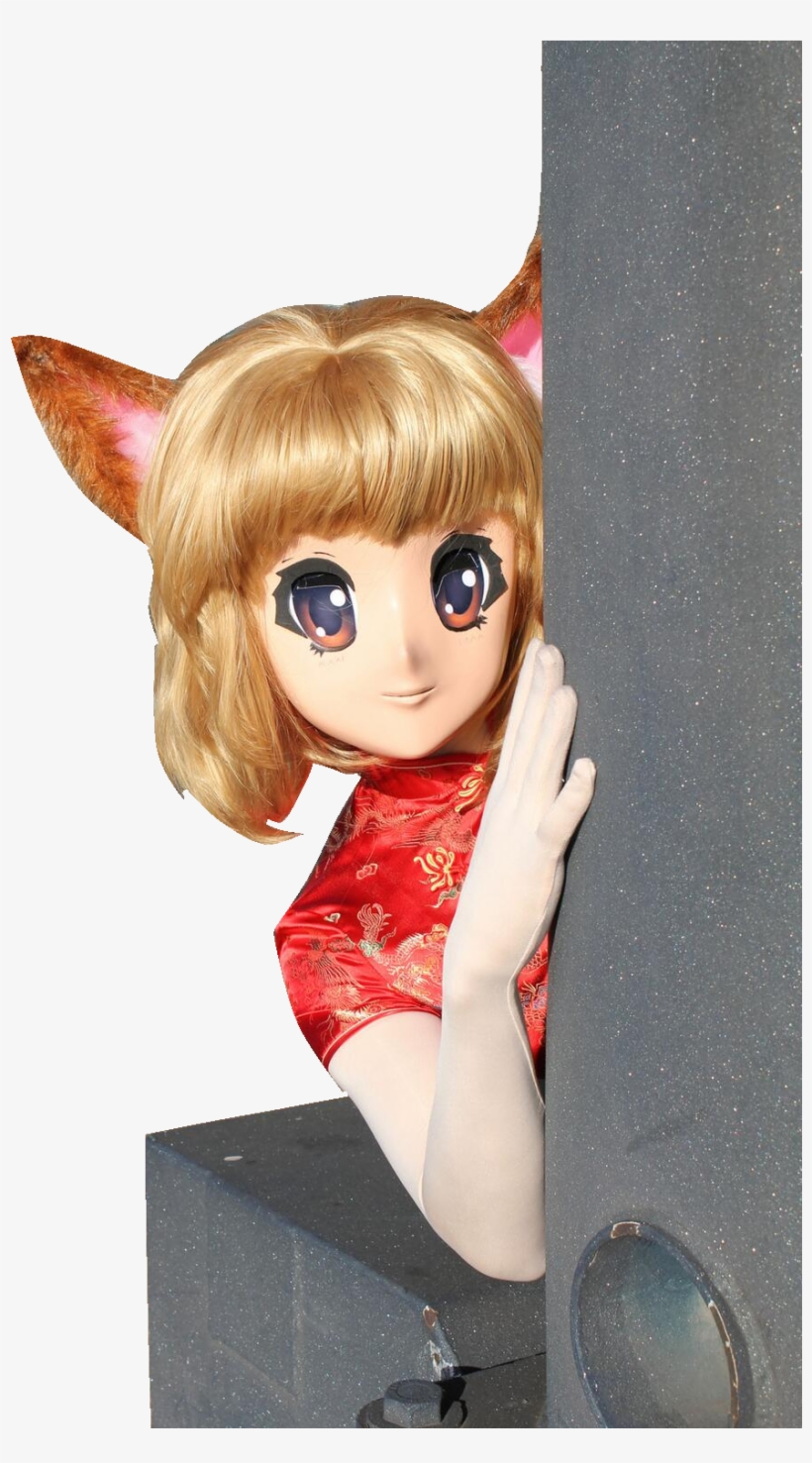 Fox Girl Kigurumi Animegao Cute, transparent png #5441861